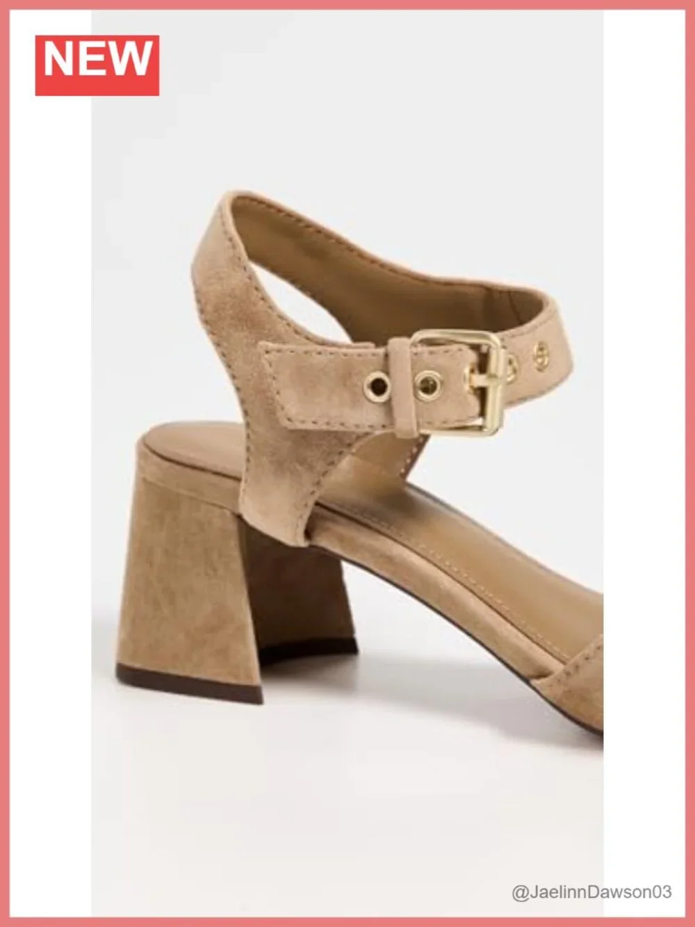 Madewell Neeka Ankle-Strap Heeled Sandals Block Heel Suede Leather